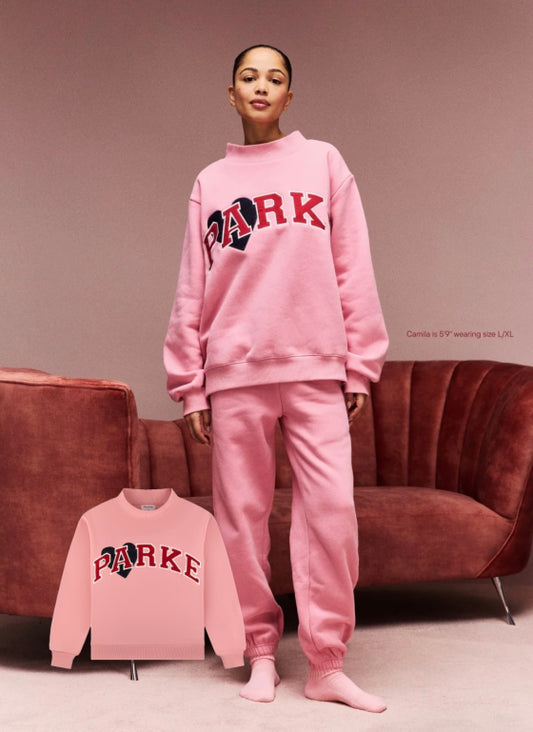 Jean Heart Varsity Mockneck