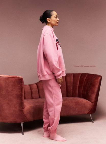 Jean Heart Varsity Mockneck